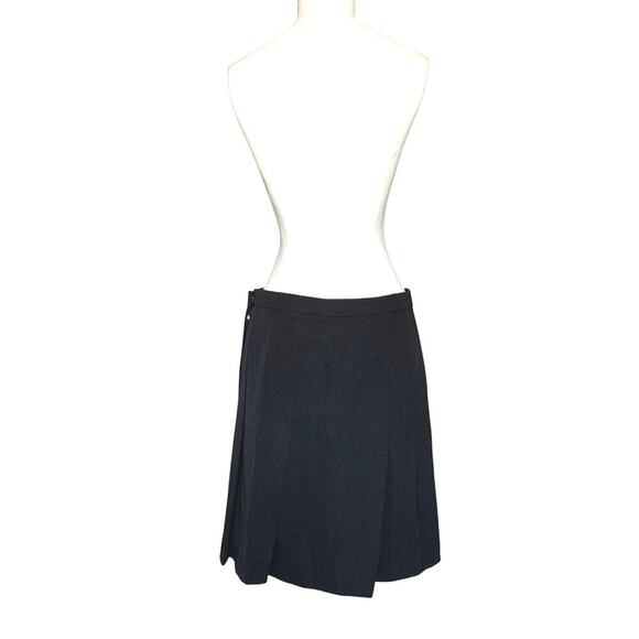 Dolce & Gabbana Women’s Black Virgin Wool Pleated Midi Skirt Sz 38(US 2-4)Italy - Picture 2 of 15